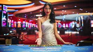 Mobile device displaying Golden Empire slot with touch controls and betting options